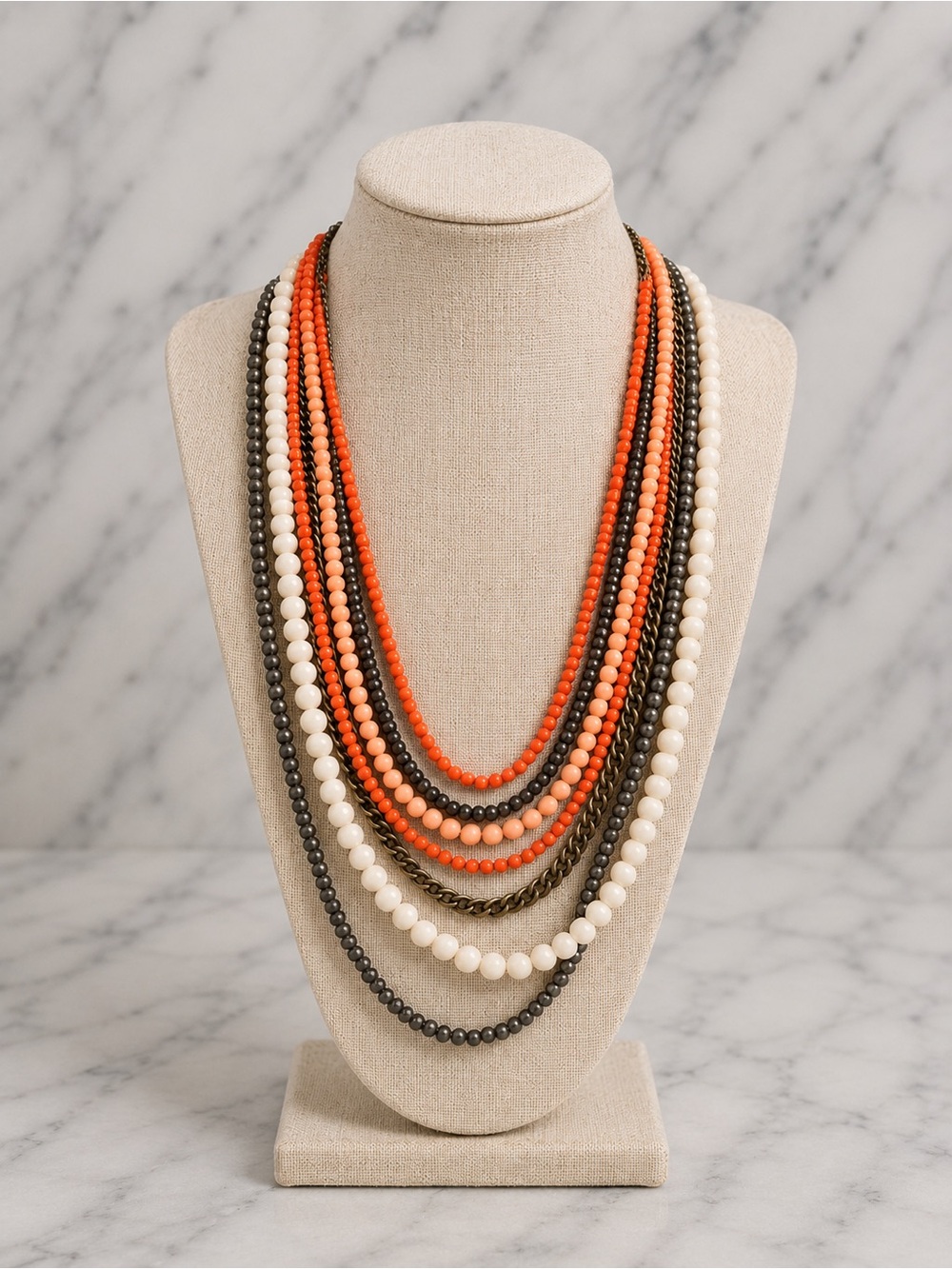 Premier Designs Multi-Strand Statement Necklace| Multicolor|Layered Beaded |NWOT